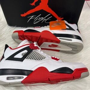 🔥 NIKE JORDAN 4 RETRO Fire Red (2020) | VNDS | Size 12M